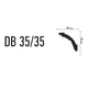 Плинтус потолочный PNP Decor DB 35*35 мм 2 м - изображение 2