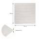 Панель 3D Sticker Wall самоклеющаяся SW-00001954 белая 700*700 мм - изображение 3