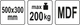 Візок платформа YATO 500 x 300 мм на 4 колесах 200 кг YT-37420 - зображення 4