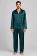 Чоловіча шовкова піжама BOBRAND “Green Night” - 2XL - изображение 2