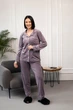 Велюрова жіноча піжама BOBRAND — сорочка і штани - S - изображение 2