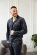 Тепла чоловіча піжама BOBRAND графітового кольору - M - изображение 6