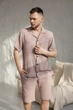Чоловіча піжама BOBRAND натуральний муслін бежевого кольору - XL - изображение 5