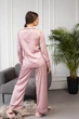 Жіноча піжама BOBRAND — сорочка та штани пудрового кольору - XL - изображение 3