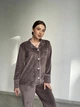 Тепла жіноча піжама BOBRAND на ґудзиках зі штанами - 2XL - зображення 6
