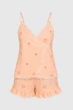 Жіноча муслінова піжама з шортами BOBRAND "Peach" - M - изображение 1