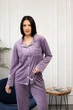 Тепла жіноча піжама BOBRAND (сорочка і штани) - M - зображення 4