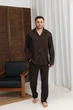 Чоловіча шовкова піжама BOBRAND “Chocolate brownie” - L - изображение 6