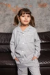 Дитяча тепла піжама BOBRAND сорочка і штани - 122-128 - 29543 - изображение 4