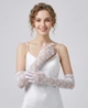 Довгі рукавички з квіткового мережива Honey Fashion Accessories S/M/L білий (7-41) - зображення 1