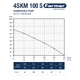 Насос глибинний Farmer 4SKM 100S, 0.75 кВт, H 61м, Q 50л/хв (кабель 10 м) - изображение 3