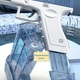 Водяний пістолет електричний Glock на акумуляторі синього кольору з великим резервуаром для води - зображення 6