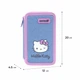 Пенал Kite Hello Kitty "Котёнок Китти" 20х12х4.5 см 2 отделения каркасный на молнии блакитный с розовым (HK26-623) - изображение 3