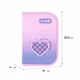 Пенал Kite Charming "Сердце" 20.5х14х4 см 1 отделение с 1 отворотом каркасный на молнии розово-голубой градиент (K26-621-1) - изображение 3