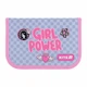 Пенал Kite Girl's Power "Дівчача сила" 20.5х14х4 см 1 відділення з 1 відворотом каркасний на блискавці сірий з рожевим (K26-621-5) - зображення 1