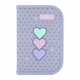 Пенал Kite Lovely "Цветные сердца" 20.5х14х4 см 1 отделение с 1 отворотом каркасный на молнии серый (K26-621-3) - изображение 1