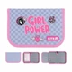 Пенал Kite Girl's Power "Дівчача сила" 20.5х14х4 см 1 відділення з 1 відворотом каркасний на блискавці сірий з рожевим (K26-621-5) - зображення 2