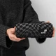 Пенал Kite "Шахматка" 19х7х4 см 1 отделение прямоугольный на молнии черный с серым (K26-642-3) - изображение 6