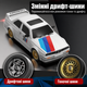 Машинка на пульті керування BMW E30 RC Drift 1:16 Радіокерована машинка для дрифту 4WD До 30 км/год 2 комплекти шин Дрифт і Гонка 2 акумулятори + батарейки в пульт - зображення 11