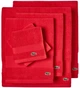 Набор 6 хлопковых полотенец Lacoste для ванной 137х76 + 76х41 + 33х33 см Heritage Anti-Microbial Supima Cotton Красный (1159863707) - изображение 1