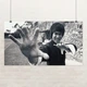 Постер Брюс Лі у стійці, Bruce Lee, бойові мистецтва, A3 24×42 см (id0208) - зображення 1