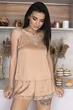 Майка + шорты двойка для сна Пбж1007 Беж, 3XL (52-54) - изображение 1