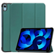 Чохол силіконовий для iPad 10.9 дюйма потрійний складаний з кишенею для ручки темно-зелений - зображення 5