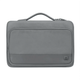Сумка для ноутбука 16 дюймов WiWU Cozy Classic Case с ручкой серая противоударная с карманом на молнии - изображение 1