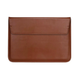 Чехол PU Sleeve Case для MacBook Air 13 коричневый силиконовый защитный аксессуар для хранения и переноски - изображение 3