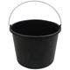 Ведро хозяйственное без крышки пластиковое OSTERO tools, черное, 12 л - 619908 - изображение 1