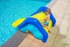 Надувной игровой центр водная горка Bestway 52453 синий с желтым прямоугольным из винила для бассейна до 69 кг 247х124х100 см (9-163-52453 BW) - изображение 3