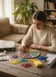 Набор для творчества Стеклянная мозаика Mosaaro «Flower. Цветок» (MA2034) - изображение 10