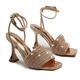 Босоножки женские Fashion 39 25 см золотистые 348 - изображение 2