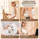Масажер портативний акумуляторний Massager shoulder neck waist back legs для шиї, спини і тіла з підігрівом бежевий - зображення 7