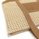 Летняя сумка-шоппер LUNA 2629 Beige Breeze для пляжа, плетёная, с подкладкой и застёжкой-молнией - изображение 7