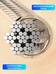 Сушилка для белья настенная вытяжная Flex 4.2 м со стальным тросом натяжителем и нагрузкой до 20 кг - изображение 9