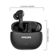 Навушники Philips TAT1320 бездротові (Bluetooth 6.0, 28 год автономності, low latency, чорні) - зображення 3