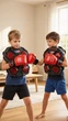 Боксерський набір Boxing Gear електронний бокс, жилет дитячий, підсвічування, музичний супровід, звук удару, рукавички (B 4014) - зображення 2
