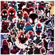 Набор наклеек Человек-паук Майлз Моралес Spider-Man Miles Morales 50 шт - изображение 1