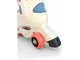 Ролики детские раздвижные Candy V-Run BW251D ABEC-7 с двойной фиксацией липучками и пяточным ремнем тормоза на двух ногах регулируемый размер легкие и комфортные бежевые - изображение 4