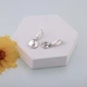 Серьги серебряные с подвесками-птицами Дивоптах Amethyst 925 Zirkon - изображение 3