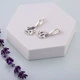 Серьги серебряные с подвесками-птицами Дивоптах Amethyst 925 Zirkon - изображение 4