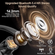 Bluetooth-гарнітура S72 з мікрофоном ENC, Bluetooth 5.4 Чорний - зображення 6