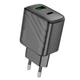 Сетевое зарядное устройство Hoco CS23A Sunlight PD30W+QC3.0 Type-C/USB Black - изображение 2