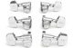 Колки для гитары Graph Tech PRN-2411-CO Ratio Acoustic 3+3 Contemporary 2 Pin - Chrome - изображение 1