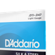 Струни для акустичної гітари DʼADDARIO EJ40 SILK & Steel Folk REGULAR Light (11-47) - зображення 4