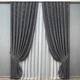 Комплект готових штор VR-Textil Жакард Sultan YL № 1211ш Графітовий 100х270 см 2 шт (31-596) - зображення 2