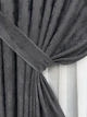 Комплект готових штор VR-Textil Жакард Sultan YL № 1211ш Графітовий 100х270 см 2 шт (31-596) - зображення 5