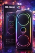 Портативна колонка MS-2041BT 50 Вт Bluetooth акустична система з RGB підсвічуванням TWS FM радіо USB microSD AUX бездротова колонка з потужним стереозвуком автономною роботою підключенням до ПК для вечірок караоке та відпочинку - изображение 1