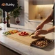 Бамбуковая разделочная доска кухонная Ruhhy с выдвижными контейнерами 40 x 28.5 x 3.5 см (25707) - изображение 4